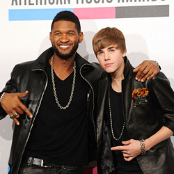 Usher,Justin Bieber