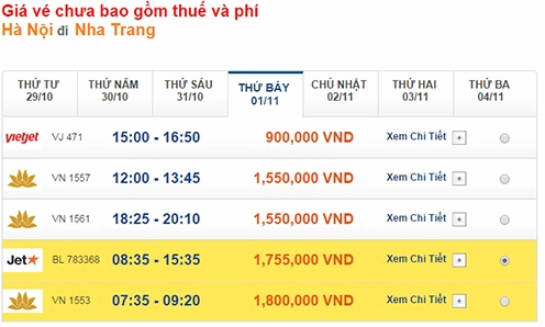Đặt vé máy bay Hà Nội Nha Trang giá rẻ