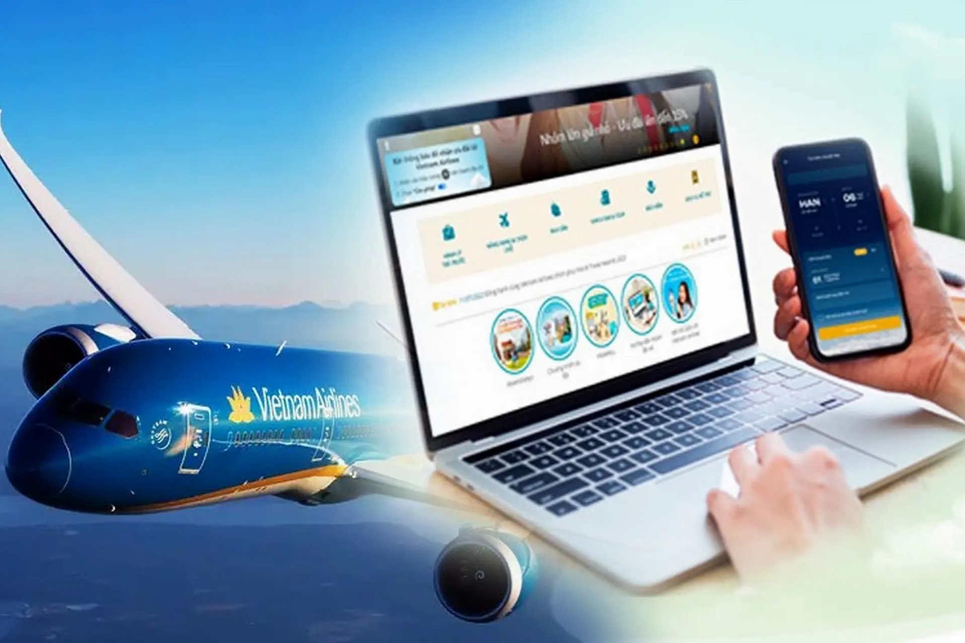 Đặt vé máy bay online cho hành trình thêm dễ dàng