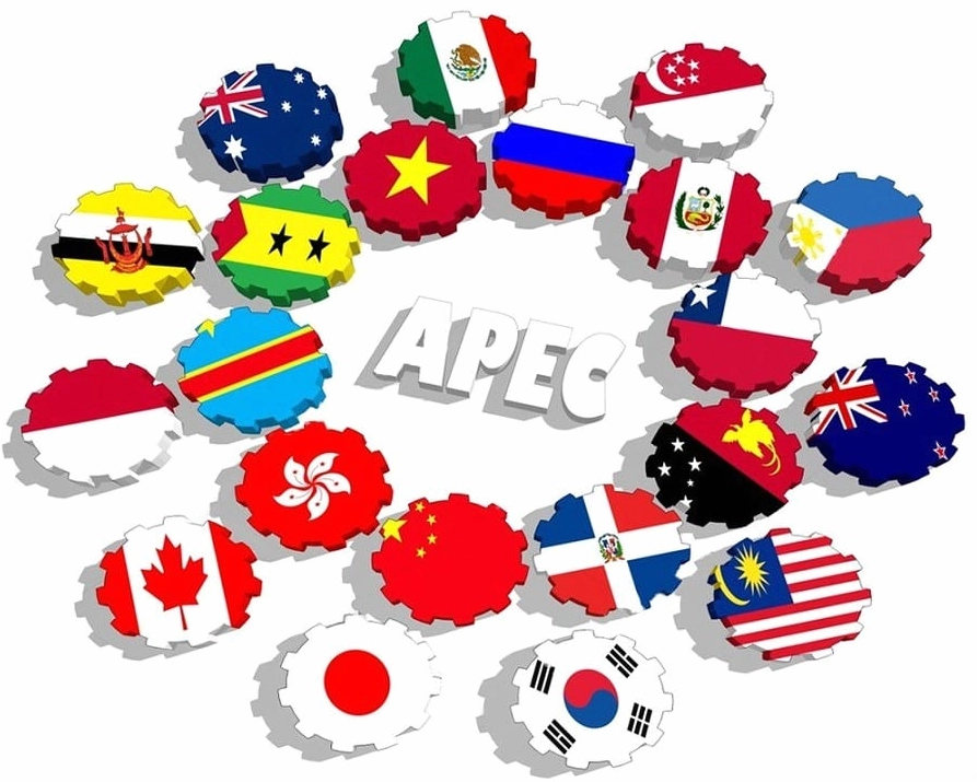 Bản đồ các nước tham gia APEC