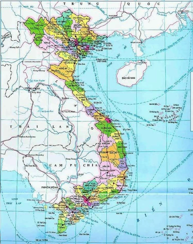 Bản đồ các tuyến đường Việt Nam