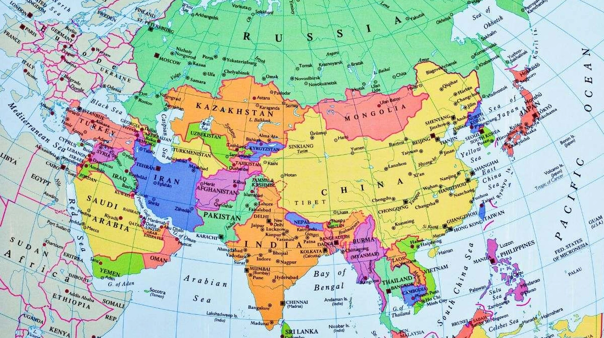 Bản đồ châu Á và các quốc gia
