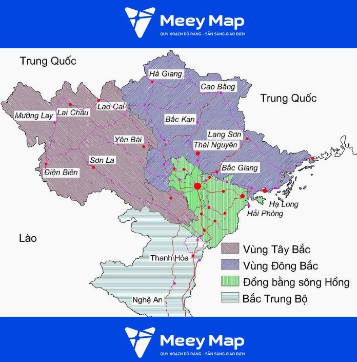 Bản đồ chi tiết các tuyến đường Tây Bắc