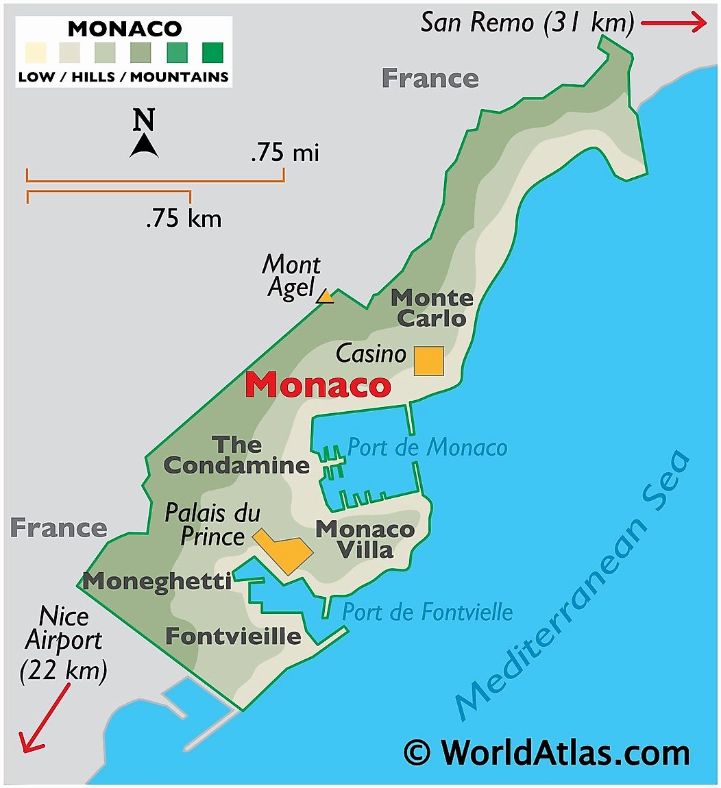 Bản đồ Công quốc Monaco