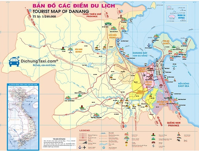 Bản đồ du lịch Đà Nẵng