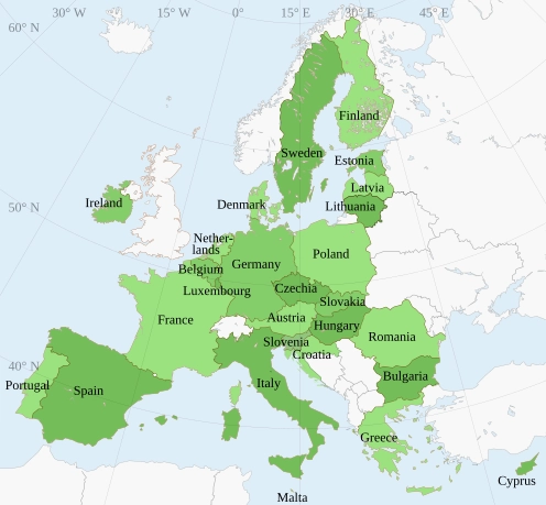 Bản đồ EU năm 2020