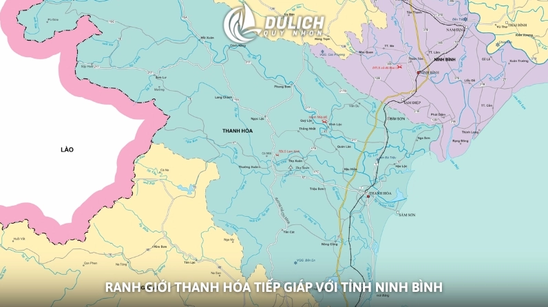 Bản đồ hành chính Việt Nam, làm nổi bật tỉnh Thanh Hóa