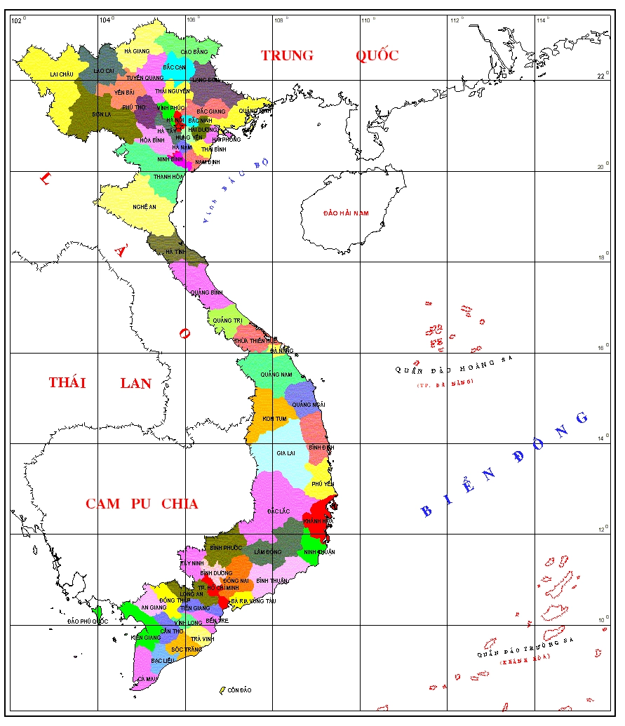Bản đồ hành chính Việt Nam