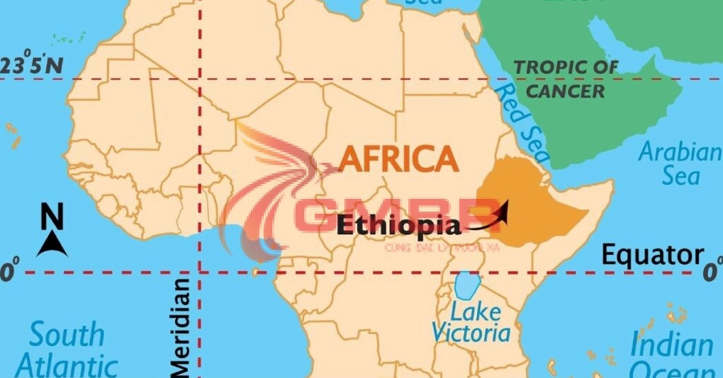 Bản đồ địa lý Ethiopia