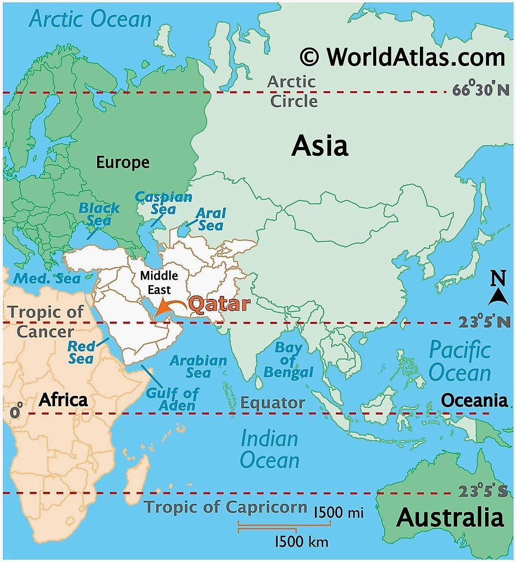 Bản đồ Qatar