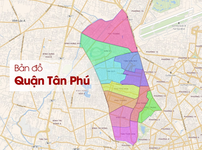 Bản đồ Quận Tân Phú