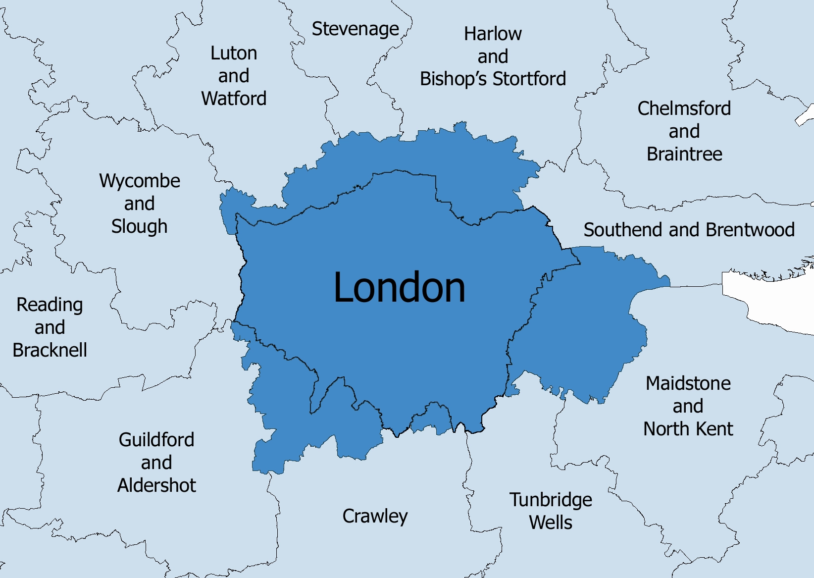 Bản đồ TTWA London