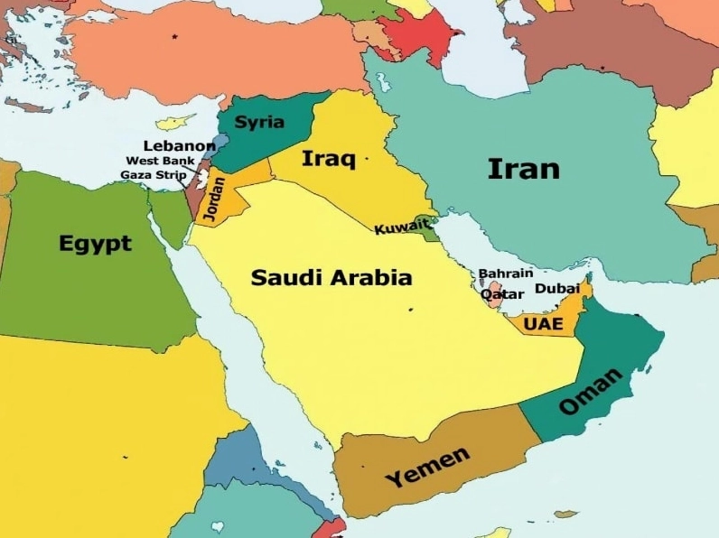 Bản đồ vị trí Qatar