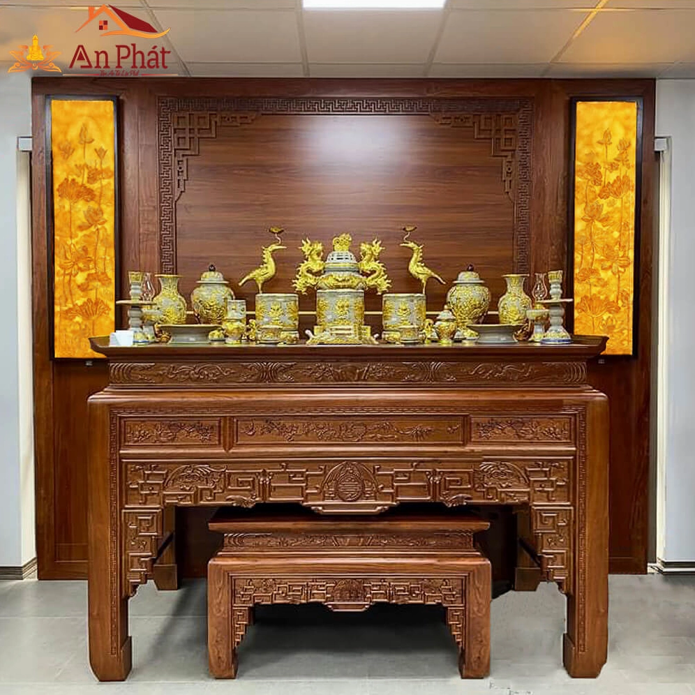 Bàn thờ Thần Tài hiện đại nhỏ gọn