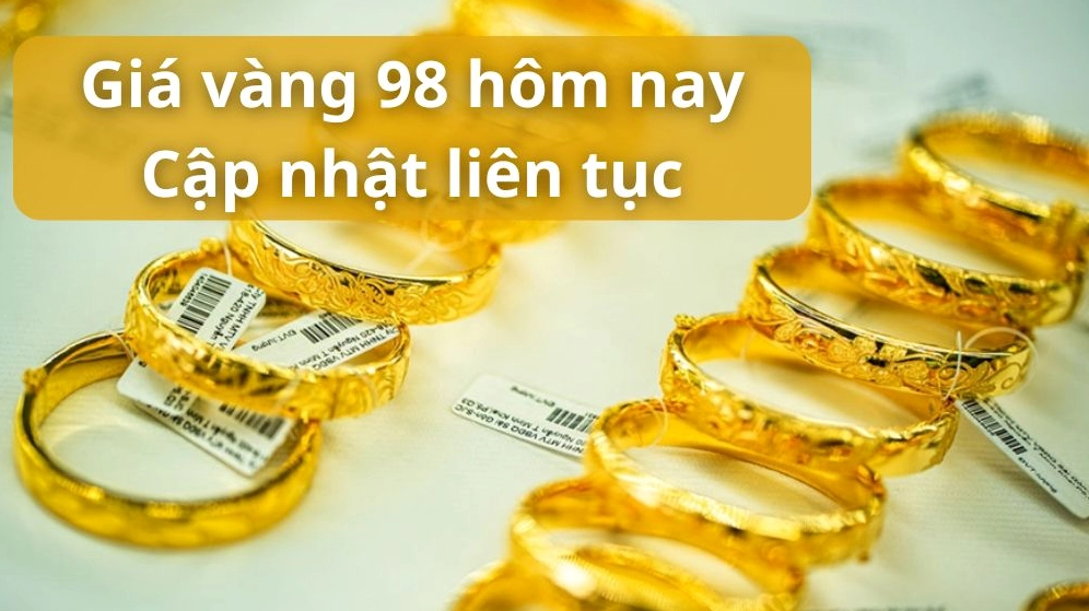 Bảng giá vàng nhẫn 98 cập nhật mới nhất