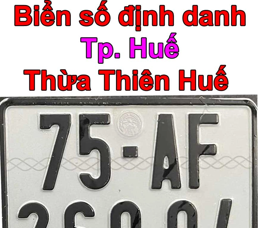 Biển số xe 75 - Thừa Thiên Huế