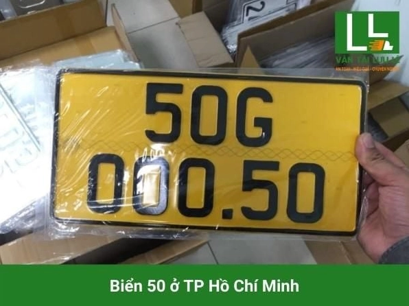 Biển số xe nền vàng