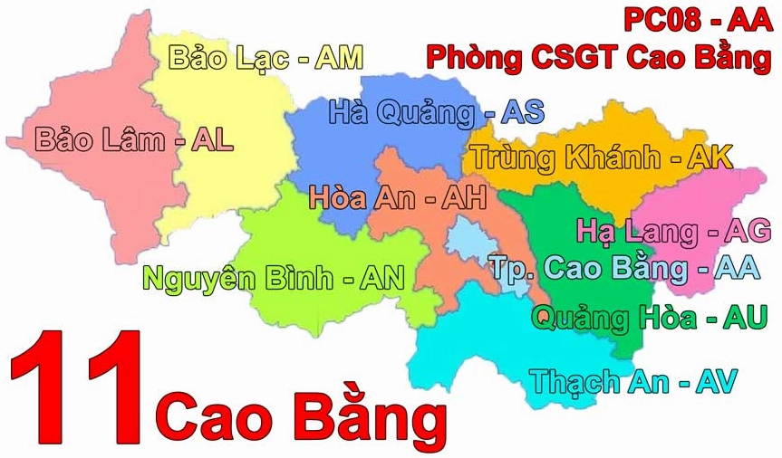 Biển số xe ô tô tại Cao Bằng