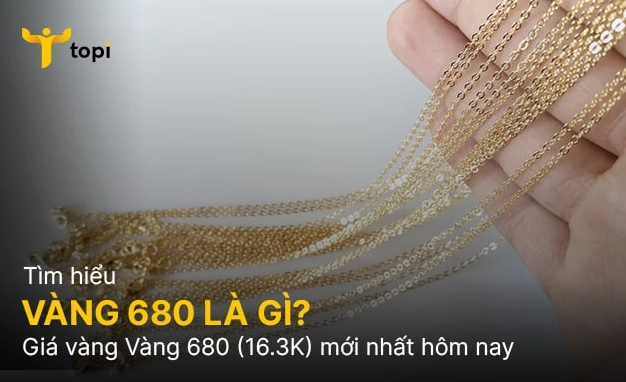 Biểu đồ giá vàng 680 hôm nay