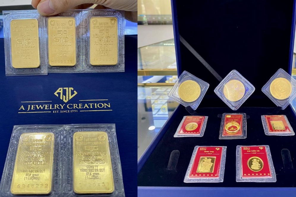 Biểu đồ giá vàng AJC