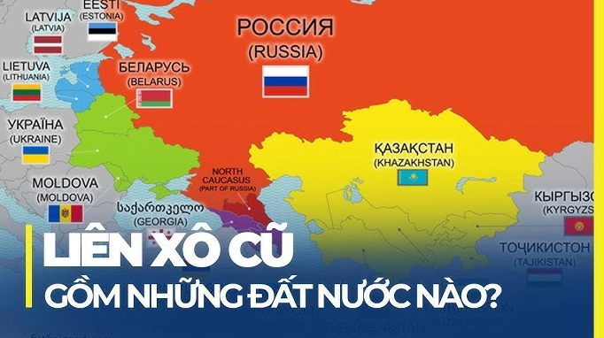 Biểu đồ phân chia các nước cộng hòa Liên Xô