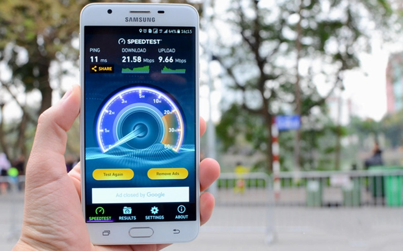 Biểu đồ so sánh tốc độ 4G LTE