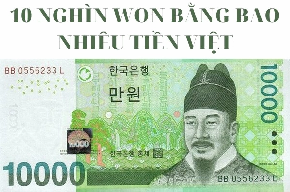 Biểu đồ tỷ giá Won so với VND