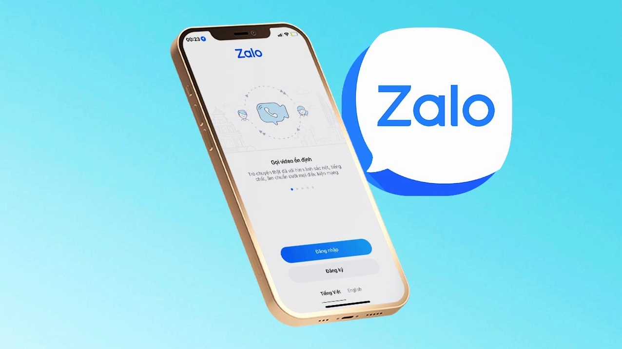 Biểu tượng Zalo trên màn hình điện thoại
