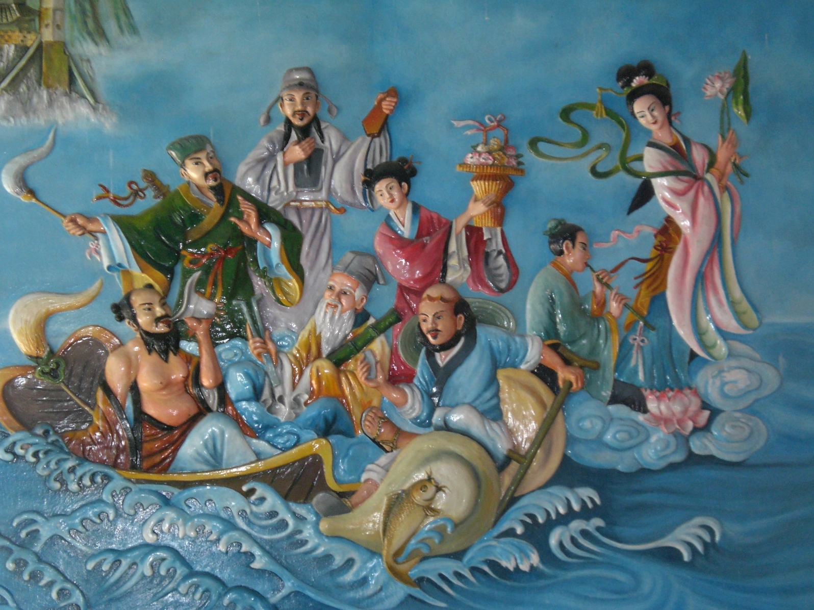Bức tranh vẽ Bát Tiên