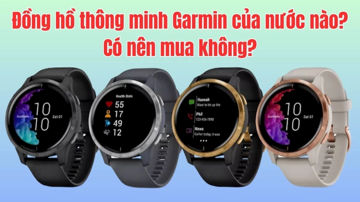 Các mẫu đồng hồ Garmin đa dạng