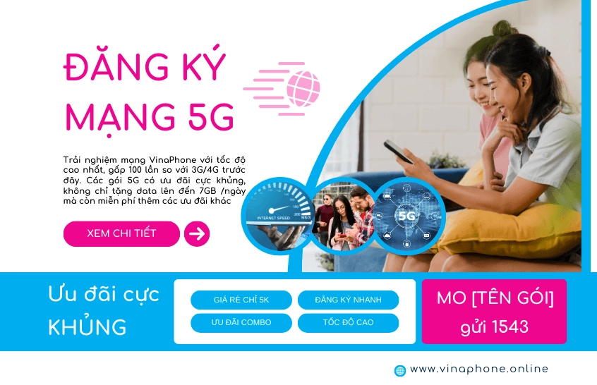 Cách đăng ký 5G VinaPhone