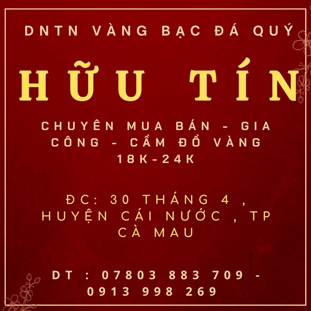 Cận cảnh các loại vàng trang sức tại Cà Mau