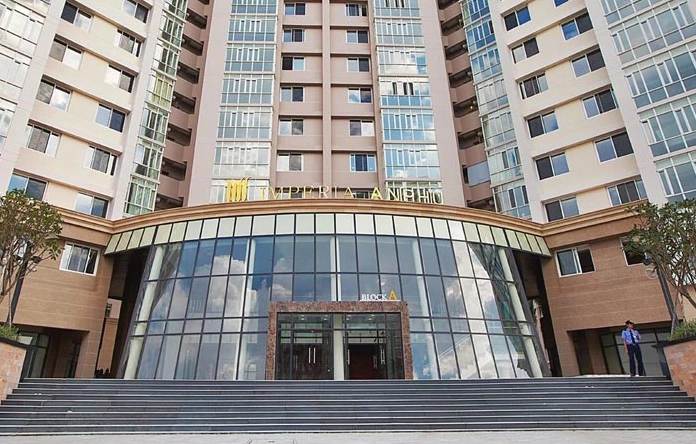 Căn hộ Imperia An Phú nhìn từ bên ngoài