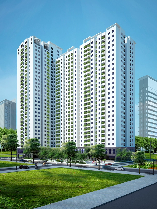 Cảnh quan bên ngoài Ecolife Tây Hồ