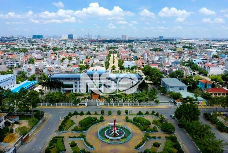 Cảnh quan thành phố Thuận An nhìn từ trên cao