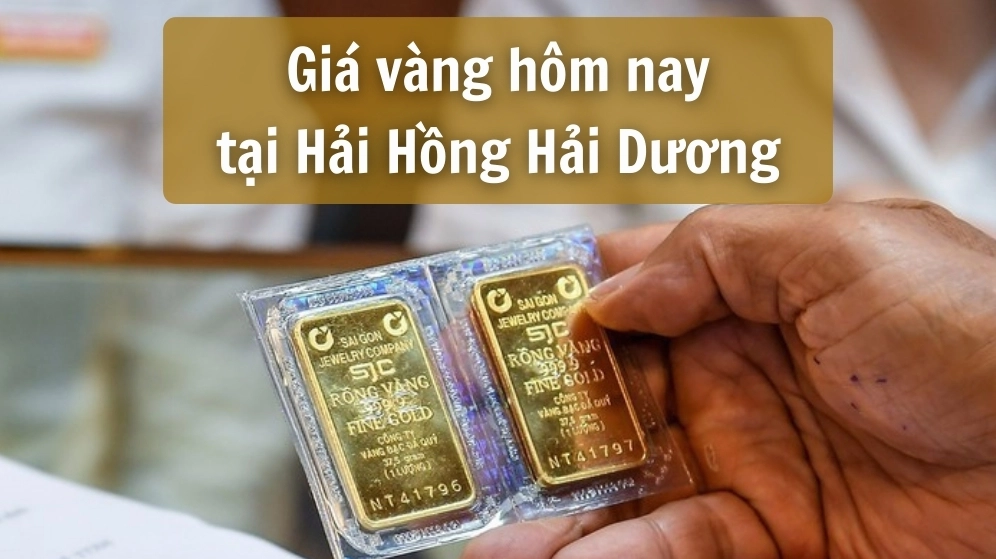 Cập nhật giá vàng tại Hải Hồng, Hải Dương