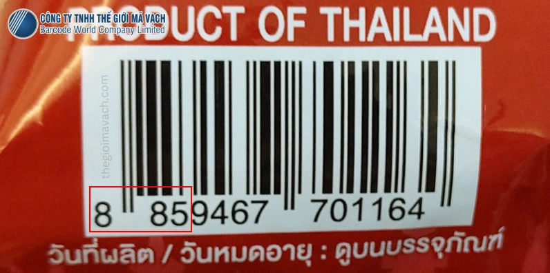 Cấu trúc mã vạch 885 chi tiết