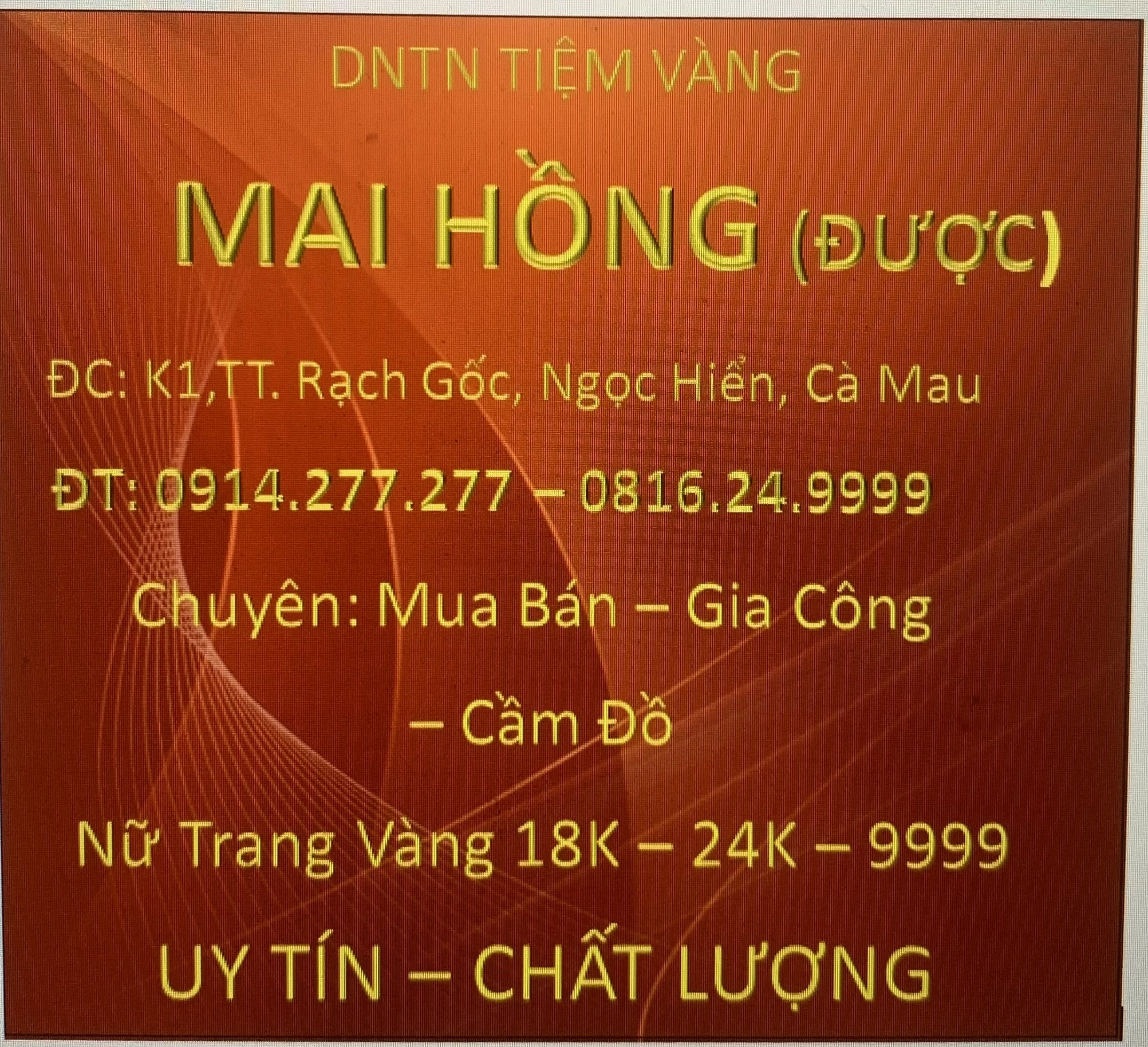 Chợ đêm bán trang sức ở Cà Mau