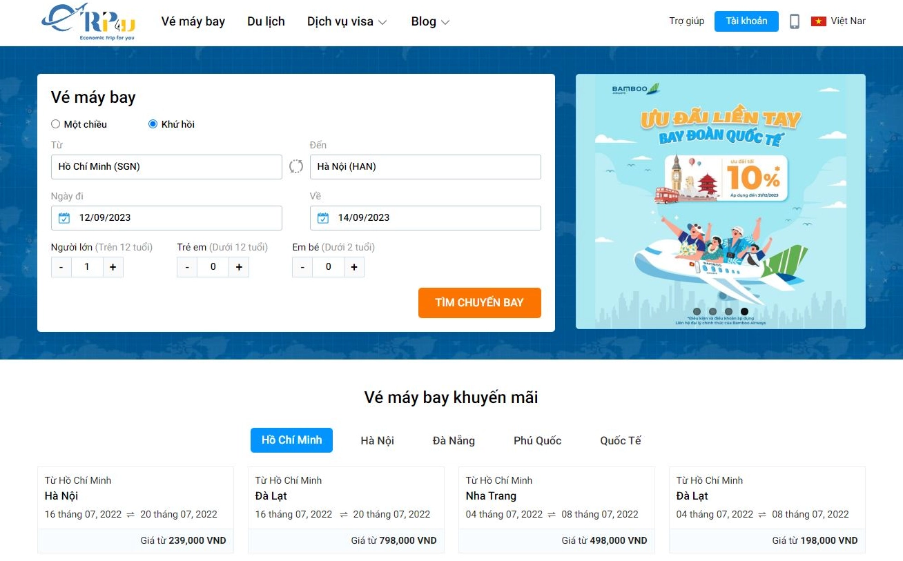 Chọn nền tảng đặt vé máy bay online uy tín