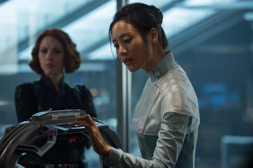 Claudia Kim trong buổi quảng bá phim The 8 Show