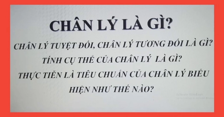 Con người tìm kiếm chân lý