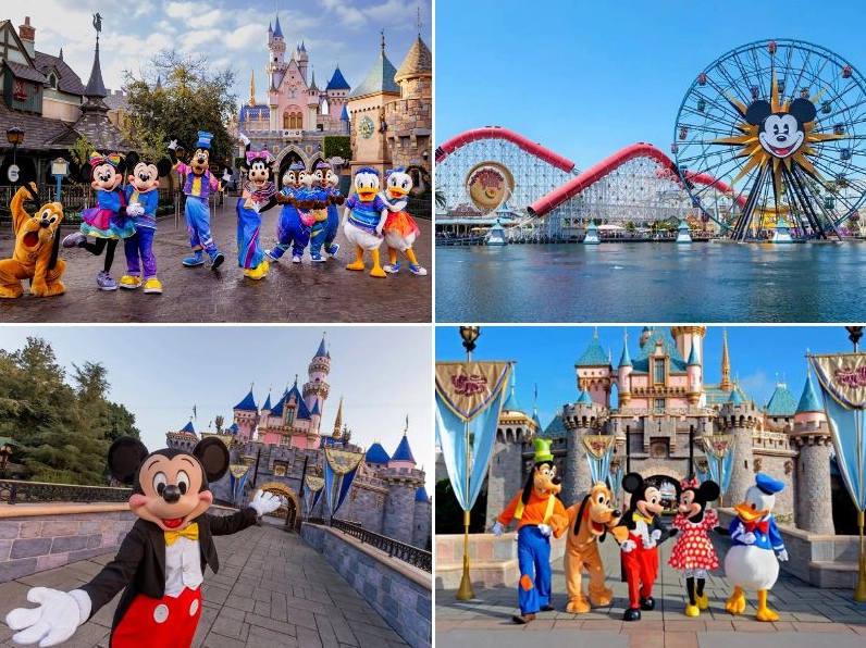 Công viên Disneyland California nhìn từ trên cao