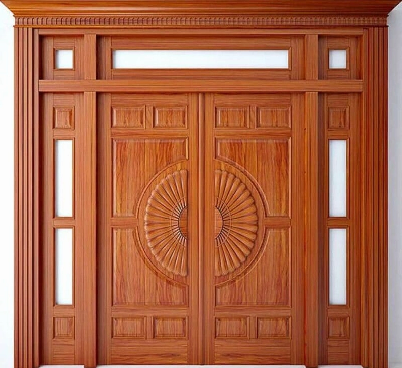 Cửa gỗ tự nhiên sang trọng