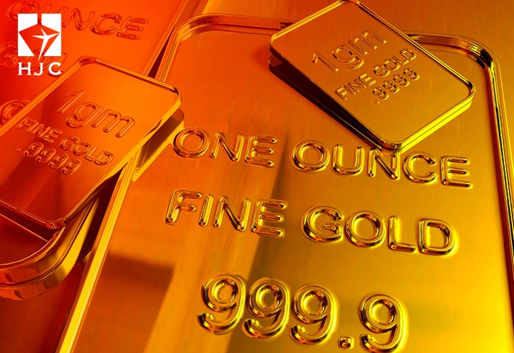 Cửa hàng vàng HJC trưng bày sản phẩm
