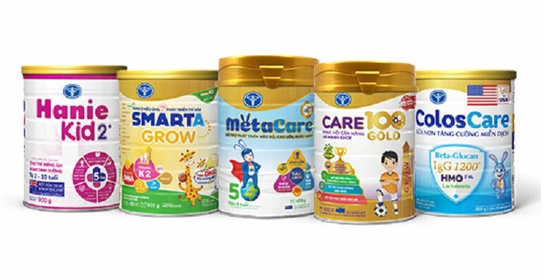 Dòng sữa Nutricare cho trẻ nhỏ