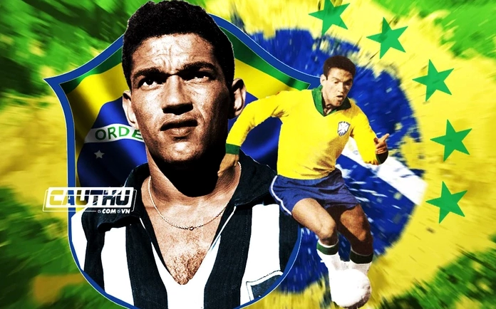 Garrincha trong màu áo đội tuyển Brazil