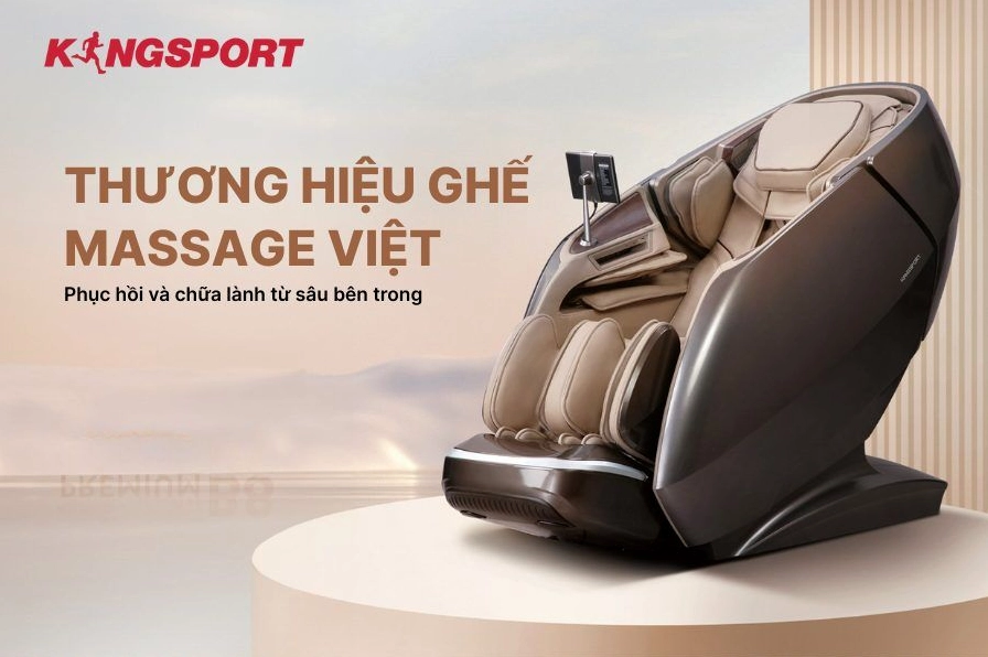 Ghế massage Kingsport - Lựa chọn cho sức khỏe gia đình