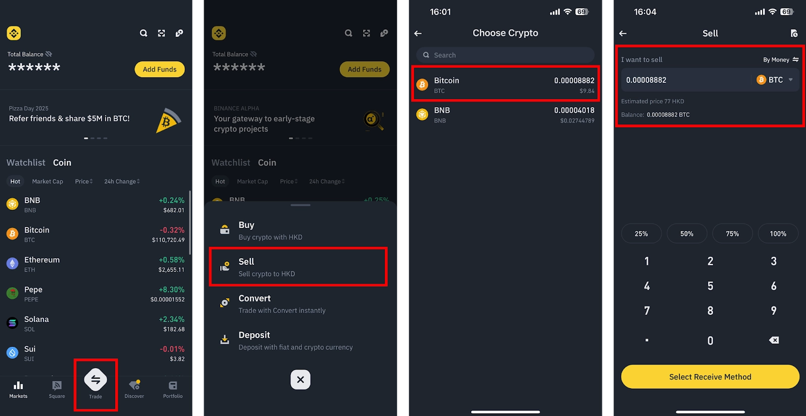 Giao diện đăng ký Binance