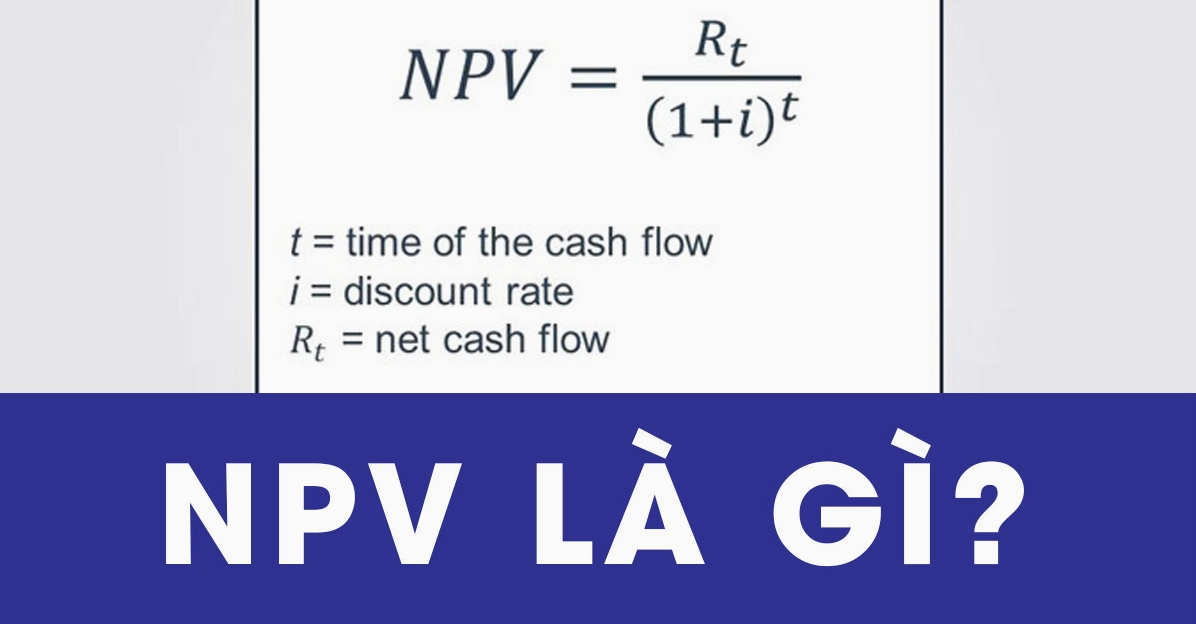 Giao diện tính NPV trên Excel