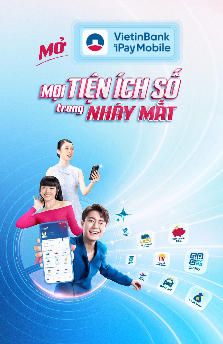 Giao diện VietinBank iPay mới